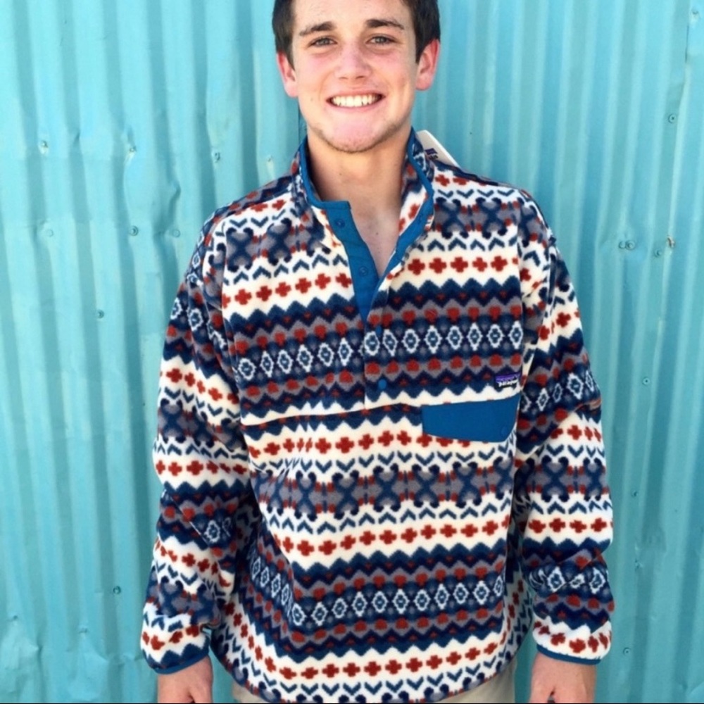 Rare Patagonia Aztec underwater blue men’s large